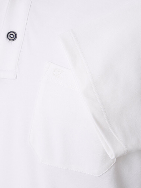 CASAMODA Polo Wit Extrafeine Qualität - Weergave 2