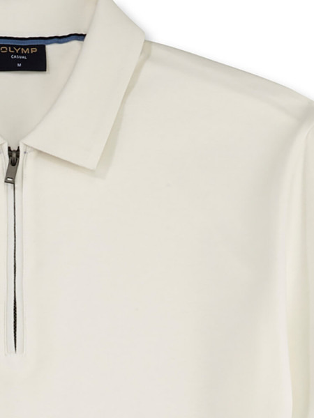OLYMP Polo Lichtbeige Jersey