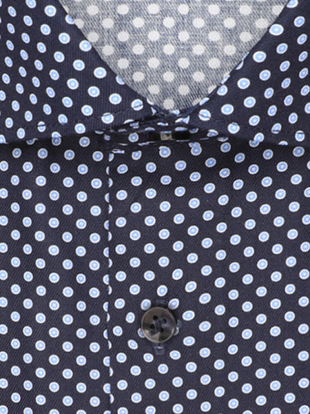 SEIDENSTICKER Slim Fit Overhemd Donkerblauw New Kent Twill - Weergave 1