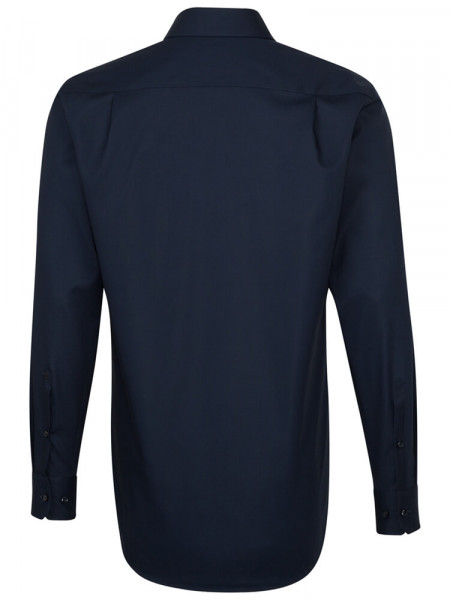 SEIDENSTICKER Regular Fit Overhemd Marine Business Kent Popeline