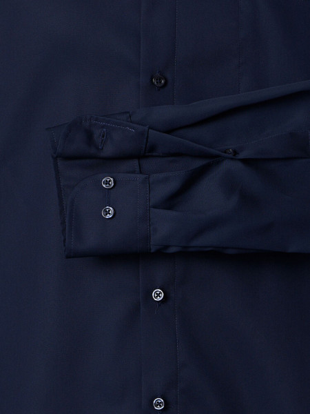 VENTI Comfort Fit Overhemd Donkerblauw Kent Twill - Weergave 2