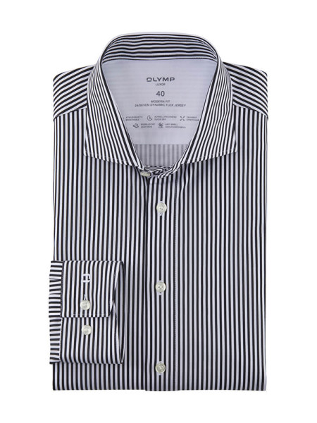 OLYMP Luxor 24/Seven modern fit jersey overhemd