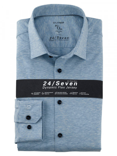 OLYMP No. Six 24/Seven super slim jersey overhemd