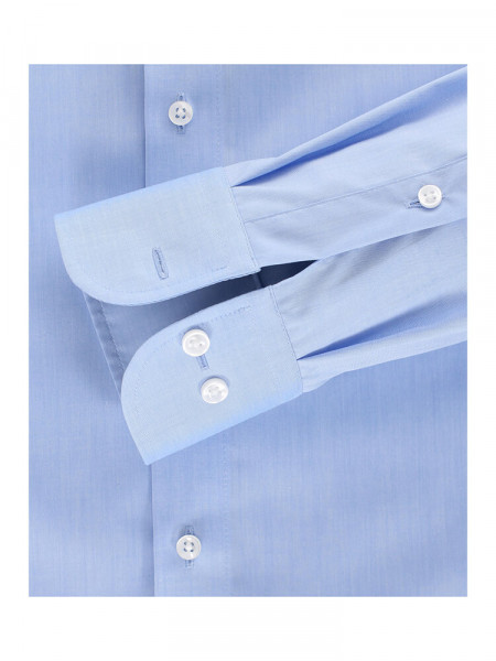 CASAMODA Regular Fit Overhemd Lichtblauw Kent Popeline - Weergave 2