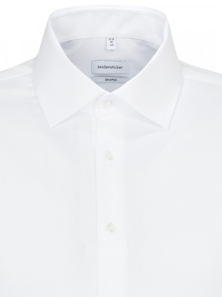 SEIDENSTICKER Tailored Fit Overhemd Wit Business Kent Struktur - Weergave 2