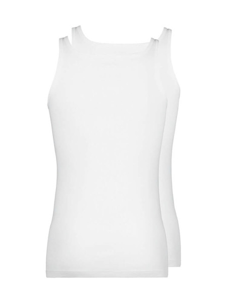 HUBER Regular Fit Wit Feinripp