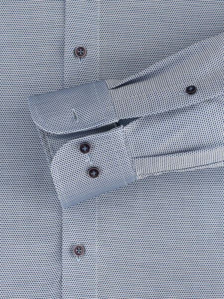 CASAMODA Regular Fit Overhemd Medium blauw Kent Natté - Weergave 2