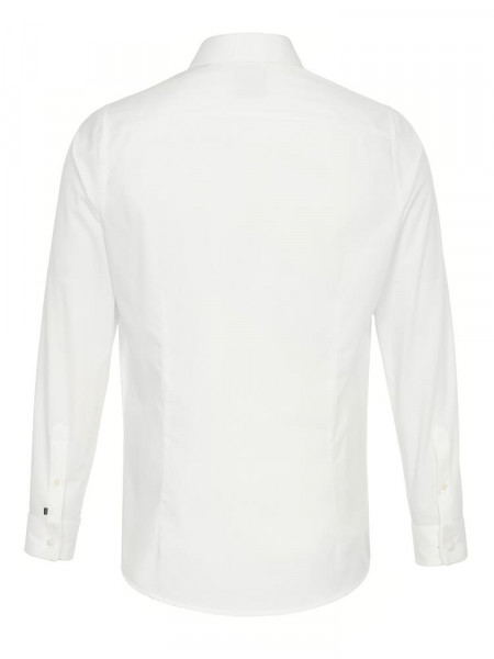 PURE Regular Fit Overhemd Lichtbeige Haifisch Popeline