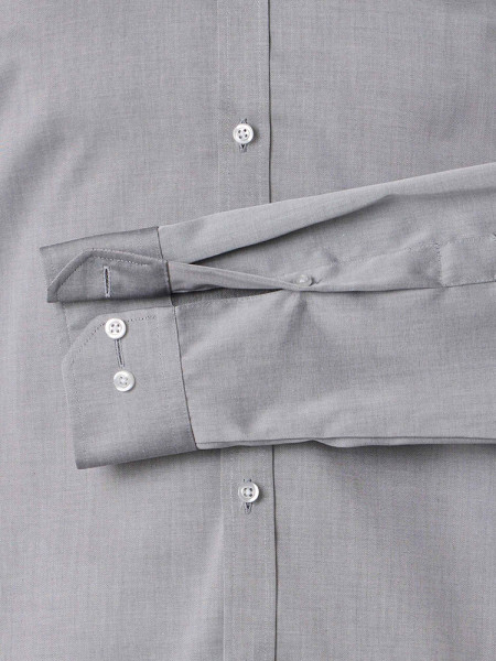 VENTI Slim Fit Overhemd Grijs Kent Popeline - Weergave 2