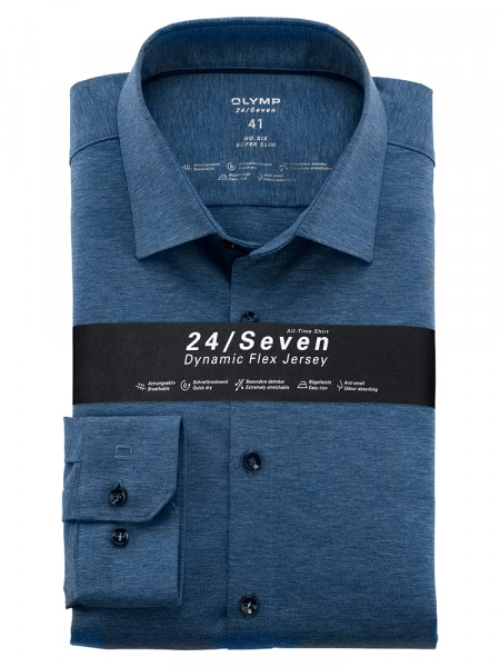 OLYMP No. Six 24/Seven super slim jersey overhemd