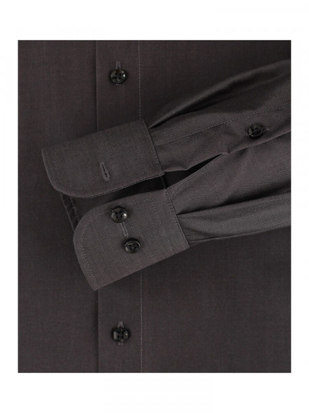 CASAMODA Comfort Fit Overhemd Antraciet Kent Popeline - Weergave 2