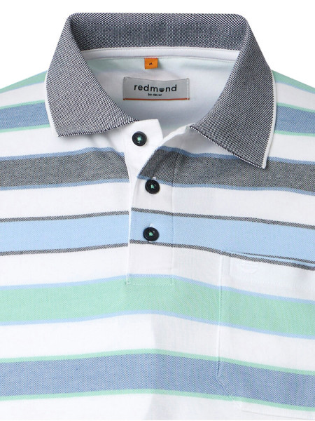 REDMOND Polo Groen Natté - Weergave 1