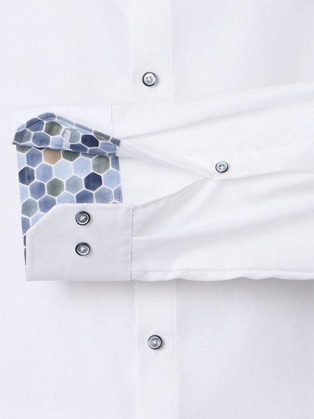 VENTI Regular Fit Overhemd Wit Kent Popeline - Weergave 2