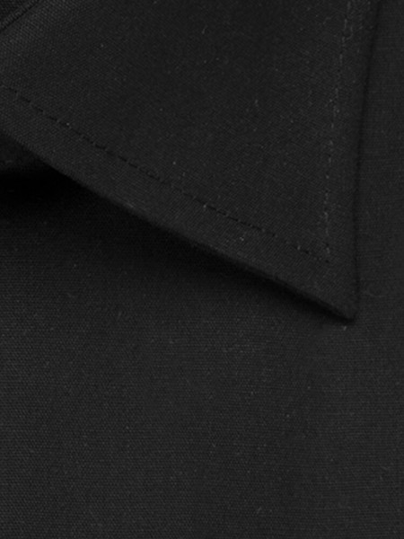 SEIDENSTICKER Regular Fit Overhemd Zwart Business Kent Popeline - Weergave 3