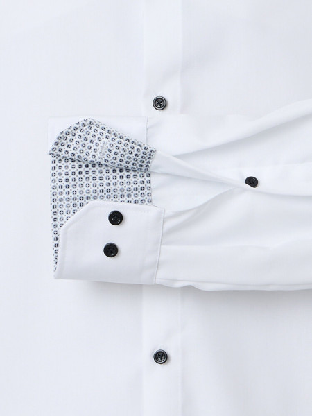 VENTI Regular Fit Overhemd Wit Kent Popeline - Weergave 2