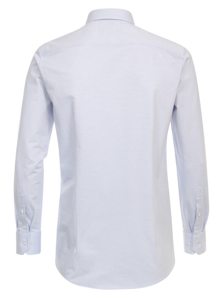 VENTI Regular Fit Overhemd Lichtblauw Kent Jersey