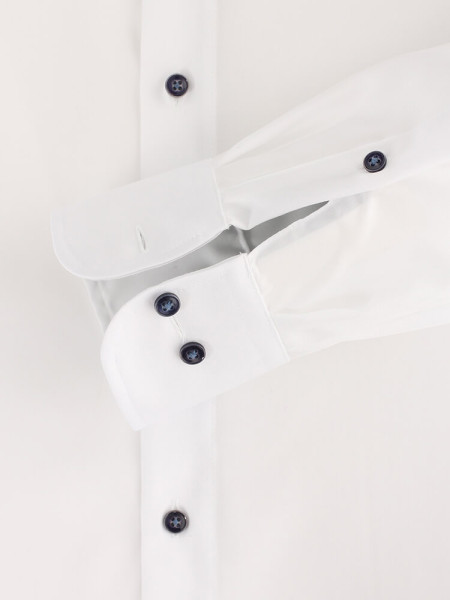 CASAMODA Comfort Fit Overhemd Wit Kent Struktur - Weergave 2