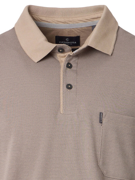 CASAMODA Polo Lichtbeige Piqué - Weergave 1