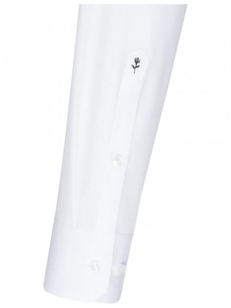 SEIDENSTICKER Regular Fit Overhemd Wit Button-Down Popeline - Weergave 1