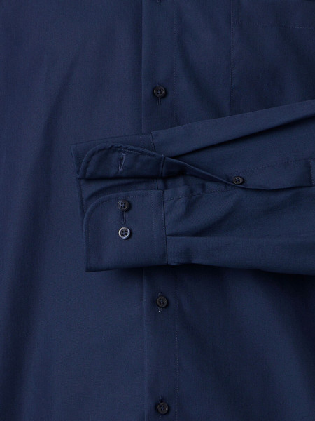 VENTI Comfort Fit Overhemd Donkerblauw Kent Popeline - Weergave 2