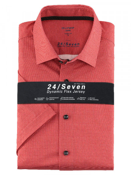 OLYMP Luxor modern fit jersey overhemd