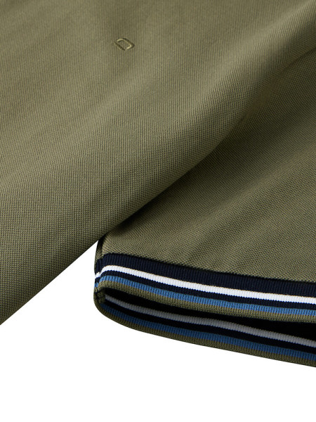 OLYMP Polo Donkergroen Piqué - Weergave 1