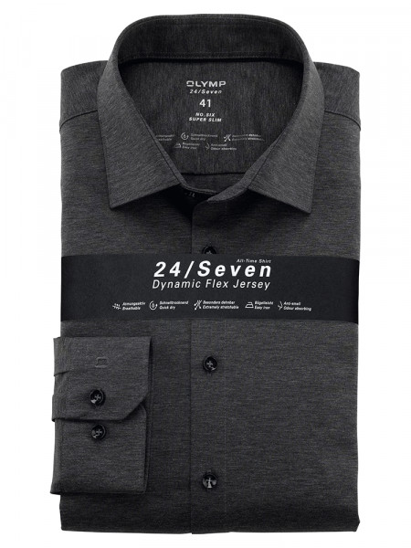 OLYMP No. Six 24/Seven super slim jersey overhemd