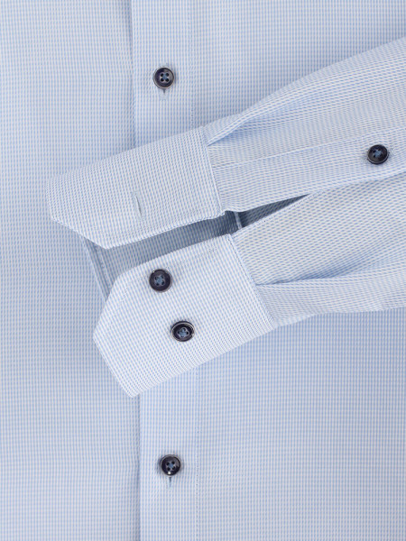 VENTI Regular Fit Overhemd Lichtblauw Kent Struktur - Weergave 2