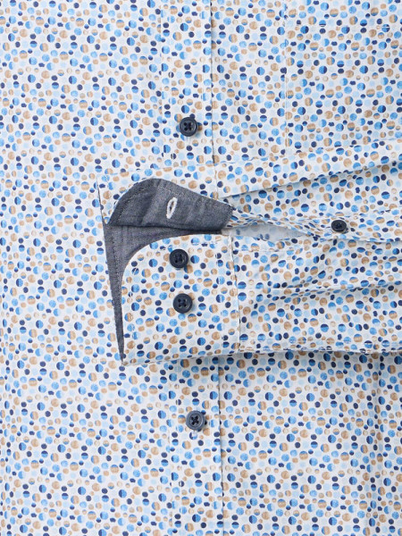 CASAMODA Regular Fit Overhemd Bruin Button-Down Easy Care  - Weergave 2