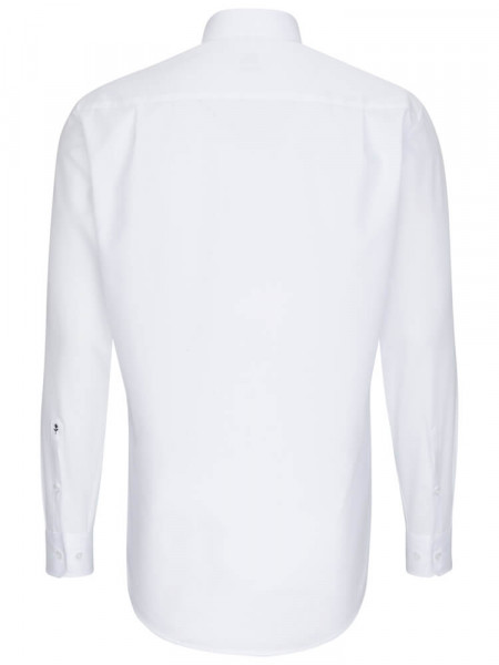 SEIDENSTICKER Regular Fit Overhemd Wit Button-Down Popeline