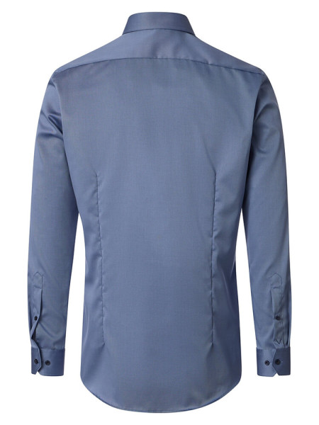 VENTI Slim Fit Overhemd Rook blauw Kent Popeline