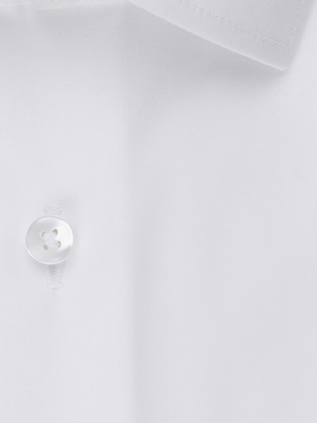 SEIDENSTICKER Tailored Fit Overhemd Wit Business Kent Popeline - Weergave 3