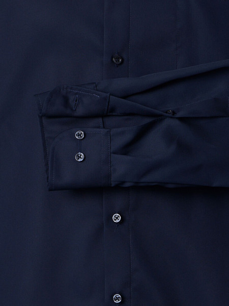 VENTI Comfort Fit Overhemd Donkerblauw Kent Twill - Weergave 2