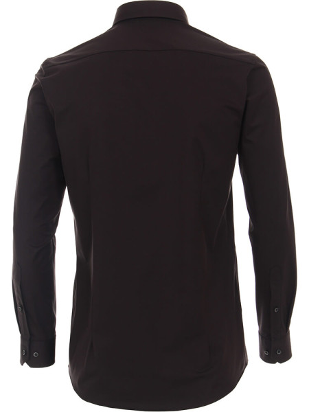 VENTI Slim Fit Overhemd Zwart Kent Jersey