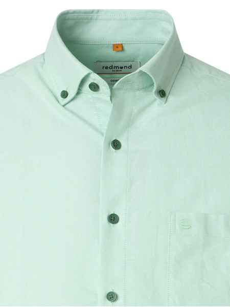 REDMOND Comfort Fit Overhemd Marine Button-Down Fein Oxford - Weergave 1