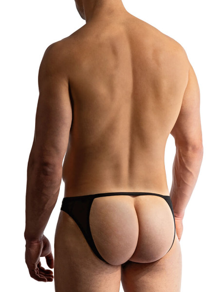 MANSTORE Regular Fit Zwart Microfaser