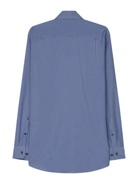 SEIDENSTICKER Regular Fit Overhemd Medium blauw Business Kent Popeline