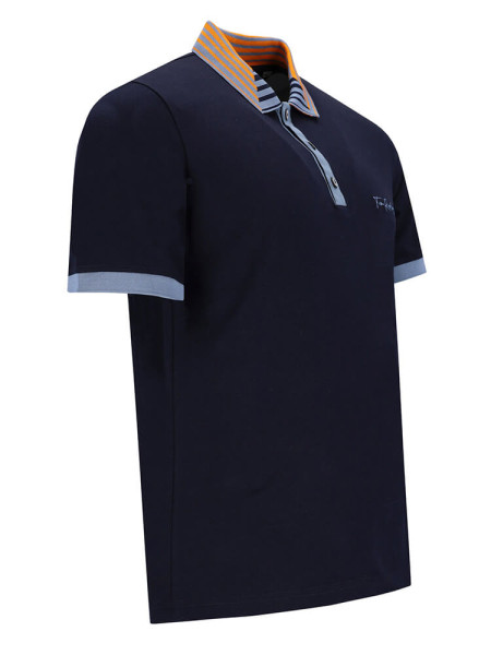 TOM RIPLEY Polo Marine Extrafeine Qualität - Weergave 1