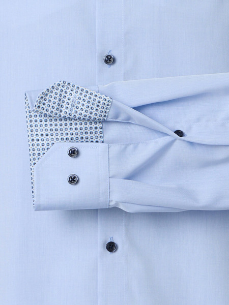 VENTI Comfort Fit Overhemd Lichtblauw Kent Popeline - Weergave 2