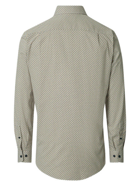 REDMOND Comfort Fit Overhemd Lichtbruin Kent Print