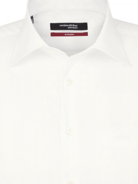 SEIDENSTICKER Regular Fit Overhemd Lichtbeige Business Kent Popeline - Weergave 2