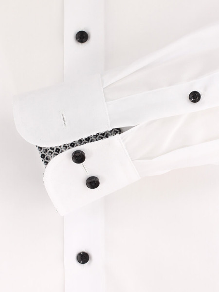 CASAMODA Comfort Fit Overhemd Wit Kent Popeline - Weergave 2