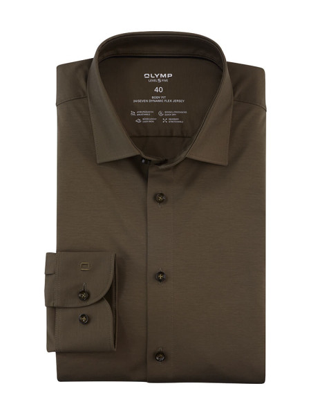 OLYMP Level Five 24/Seven body fit jersey overhemd