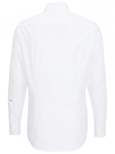 SEIDENSTICKER Tailored Fit Overhemd Wit Business Kent Popeline