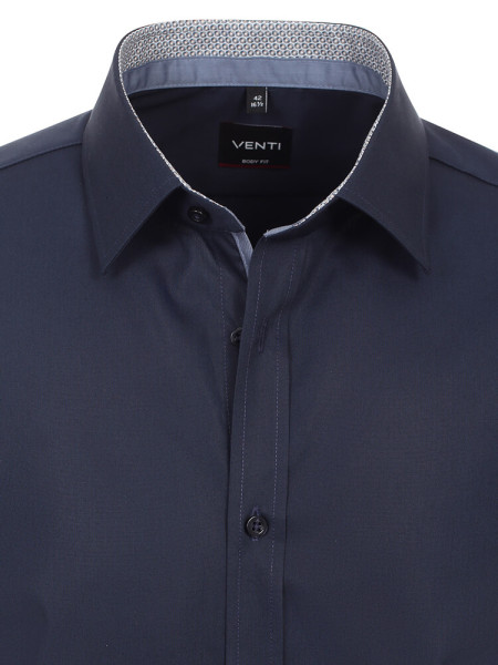 VENTI Slim Fit Overhemd Marine Kent Easy Care  - Weergave 1