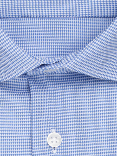 SEIDENSTICKER Tailored Fit Overhemd Lichtblauw New Kent Struktur - Weergave 1