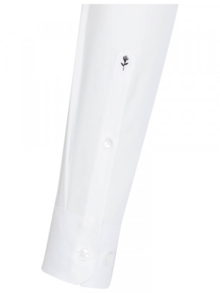 SEIDENSTICKER Extra Slim Fit Overhemd Wit Business Kent Popeline - Weergave 1