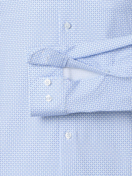 VENTI Regular Fit Overhemd Lichtblauw Kent Jersey - Weergave 2