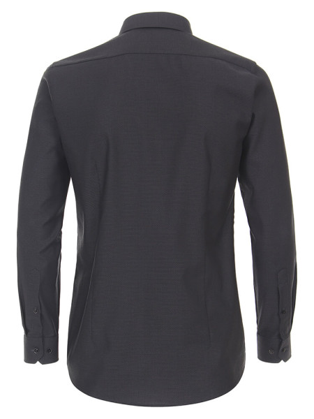 VENTI Slim Fit Overhemd Antraciet Kent Easy Care