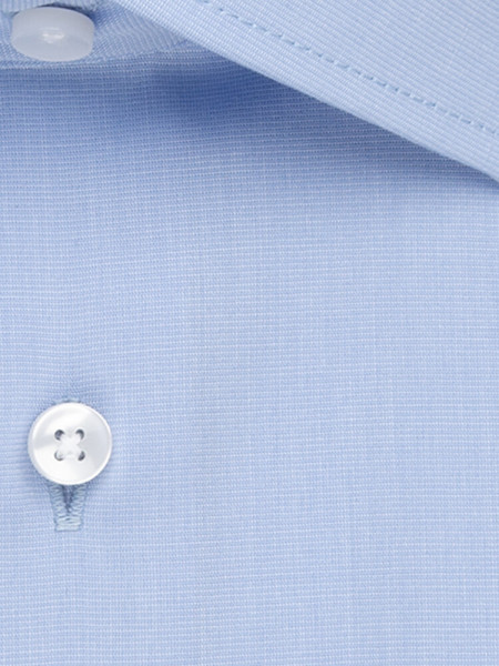 SEIDENSTICKER Regular Fit Overhemd Lichtblauw Business Kent Fil à Fil - Weergave 3